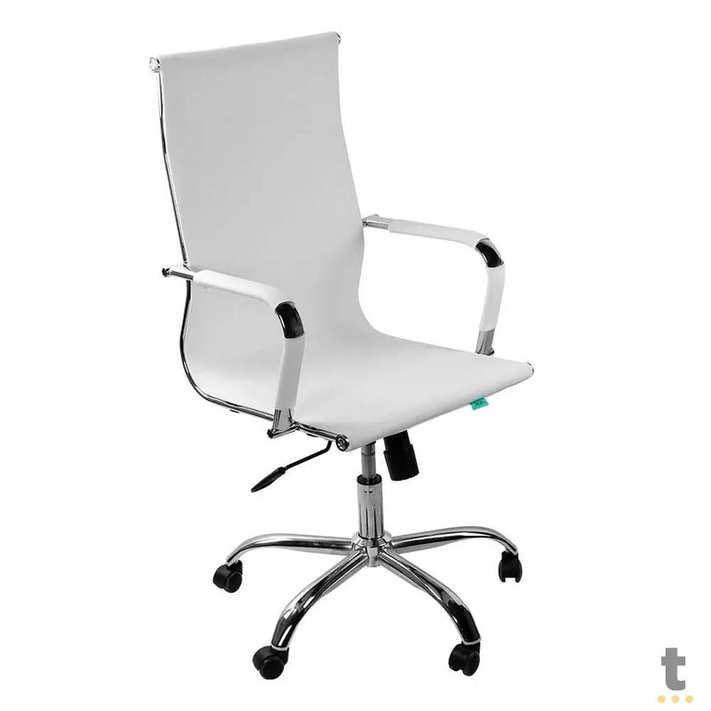 Cadeira Escritório Giratoria C/ Altura Ajustavel Vinik Sirius Branca - COSSB03