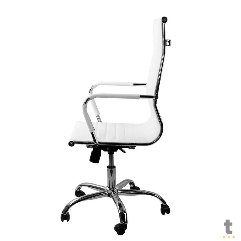 Cadeira Escritório Giratoria C/ Altura Ajustavel Vinik Sirius Branca - COSSB03