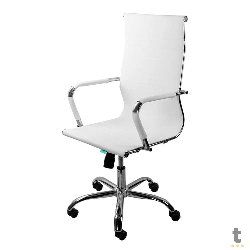 Cadeira Escritório Giratoria C/ Altura Ajustavel Vinik Sirius Branca - COSSB03