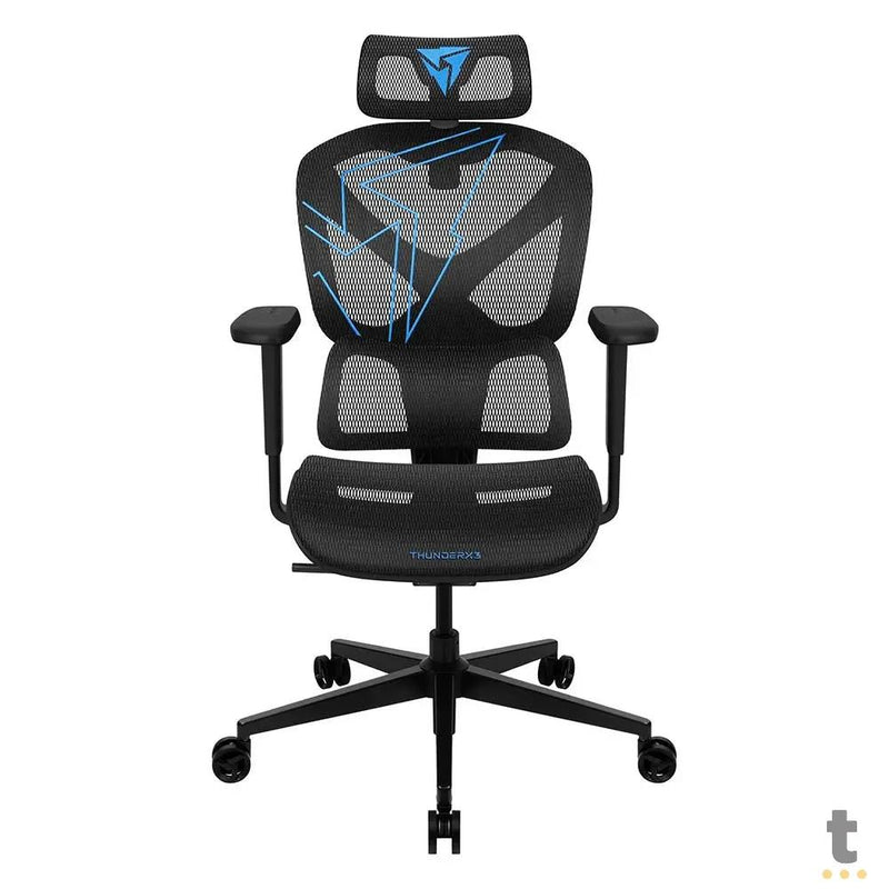 Cadeira Gamer Ergonomica ThunderX3 YTC Mesh Preta / Azul - 83468