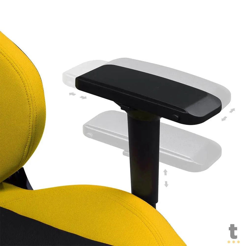 Cadeira Gamer PCYes Mad Racer V8 Turbo Preta / Amarela - V8TBMADAM