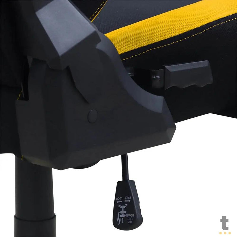 Cadeira Gamer PCYes Mad Racer V8 Turbo Preta / Amarela - V8TBMADAM