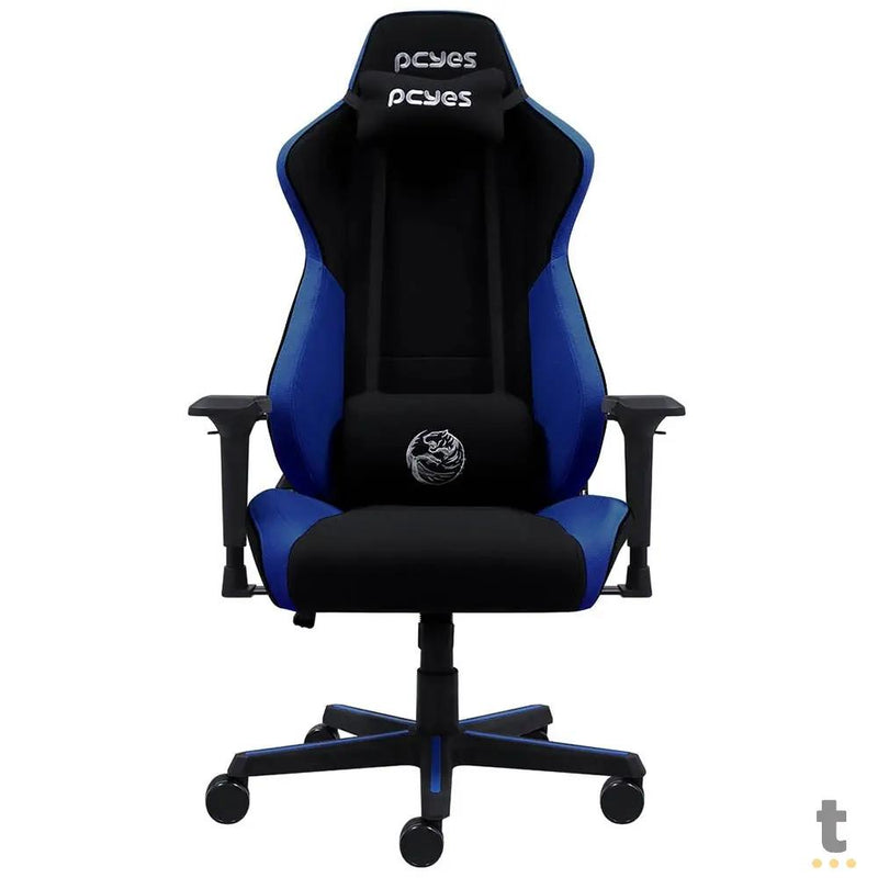 Cadeira Gamer PCYes Mad Racer V8 Turbo Preta / Azul - V8TBMADAZ
