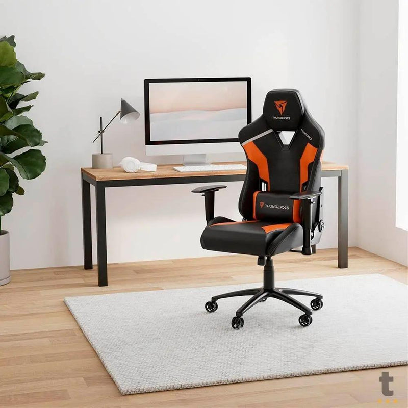 Cadeira Gamer Thunderx3 Tc3 Tiger Orange Preta/Laranja