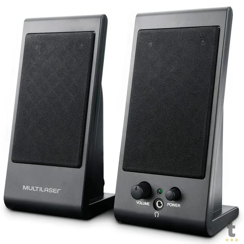 Caixa De Som 2.0 Multilaser Flat 3w Usb - Sp009
