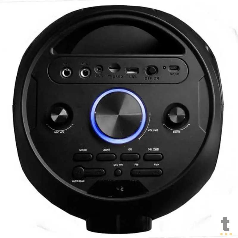 Caixa De Som Amplificada Bluetooth Bomber Party 800 50W RMS Led p2 p10 Usb MicroSd - 286014