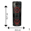 Caixa De Som Amplificada Bluetooth Bomber Party 800 50W RMS Led p2 p10 Usb MicroSd - 286014