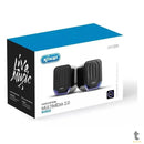Caixa De Som Knup 2.1 Multimidia 12W RMS C/ Led Azul P2 - RO823