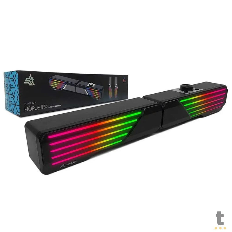 Caixa De Som Knup Horus 2.0 Multimidia 10W C/ Led - RO824