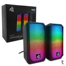 Caixa De Som Knup Horus 2.0 Multimidia 10W RMS C/ Led RGB Usb e P2 - KP-RO810