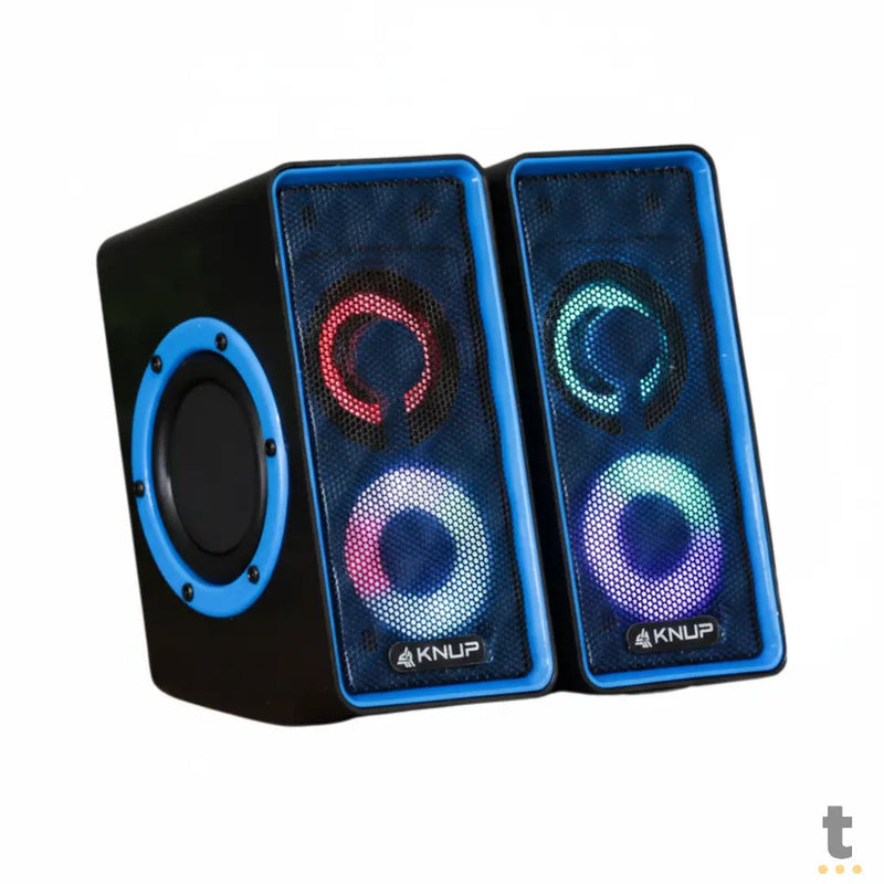 Caixa De Som Knup Horus 2.0 Multimidia 6W C/ Led RGB - RO826