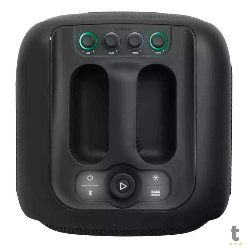 Caixa De Som Portátil Bluetooth Jbl PartyBox Encore C/ 2 Microfones Preta