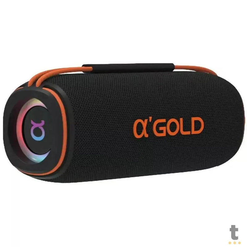 Caixa de Som Portátil Bluetooth Bass Boost aGold 60W IPX6  Duração Até 6hrs - SM-07A