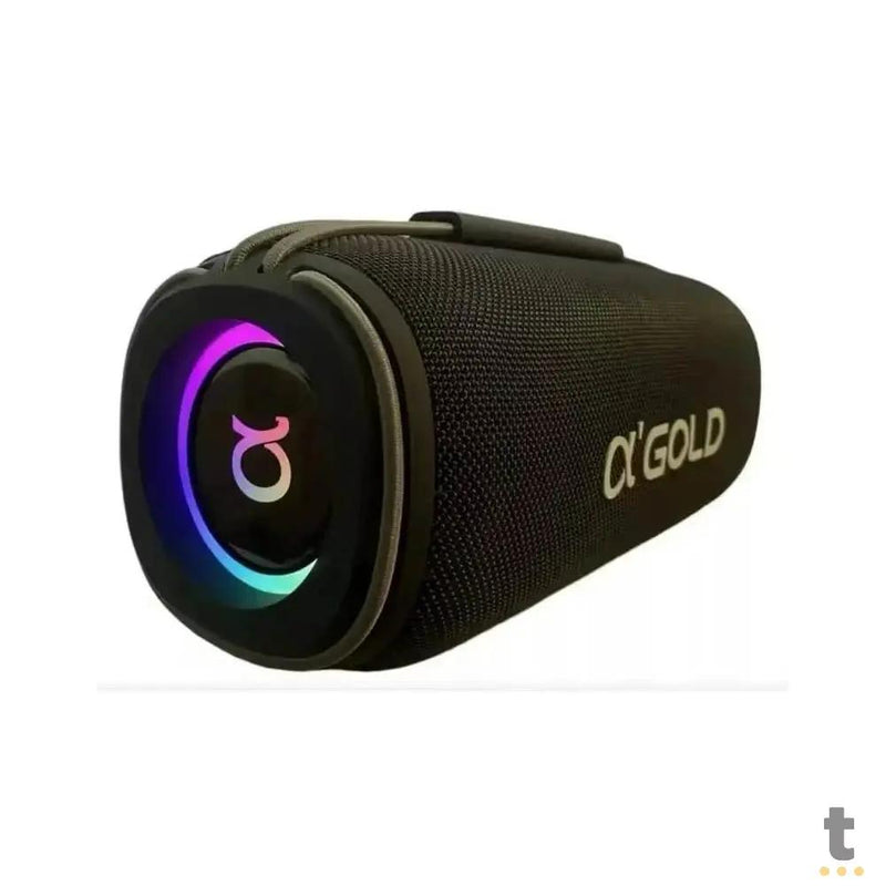 Caixa de Som Portátil Bluetooth Bass Boost aGold 60W IPX6  Duração Até 6hrs - SM-07A