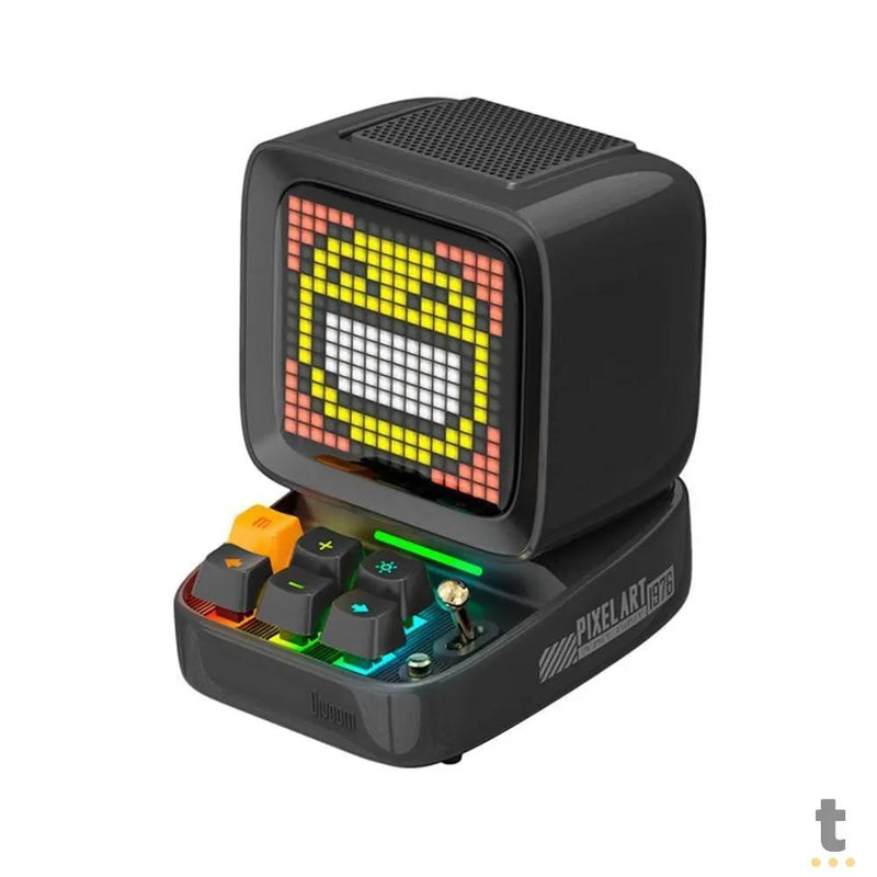 Caixa de Som Portátil Bluetooth Divoom DitooPro 15W Preto C/Interações Visuais