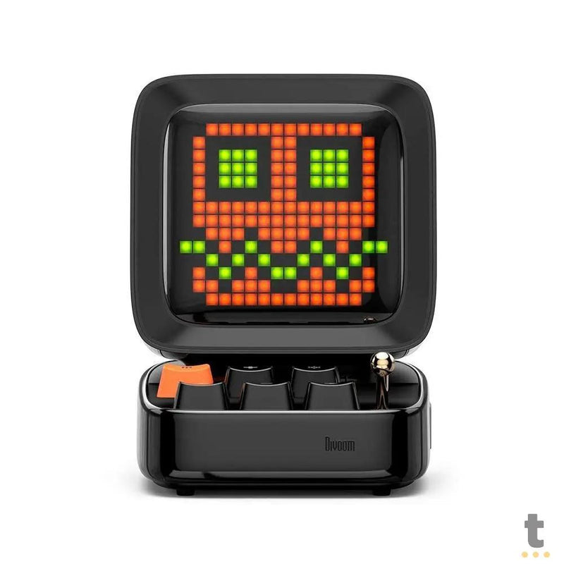 Caixa de Som Portátil Bluetooth Divoom DitooPro 15W Preto C/Interações Visuais