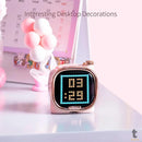 Caixa de Som Portátil Bluetooth Divoom Zooe 6W Rosa C/Interações Visuais