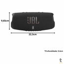 Caixa de Som Portátil Bluetooth JBL Charge 5 Bluetooth Preta - JBLCHARGE5BLK