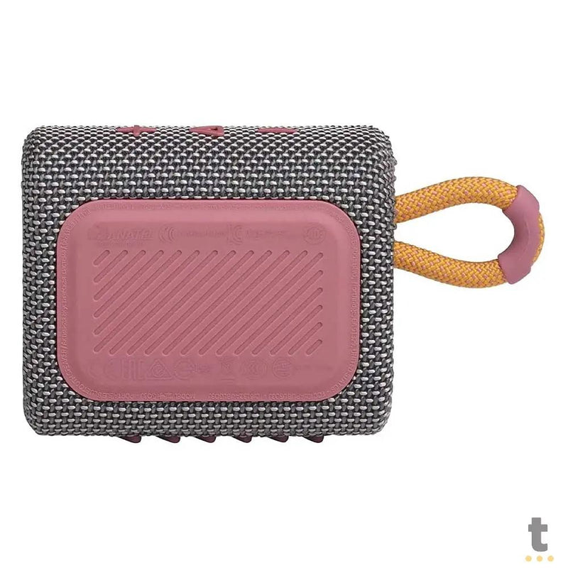 Caixa de Som Portátil Bluetooth JBL GO3 4.2W Cinza - JBLGO3GRY