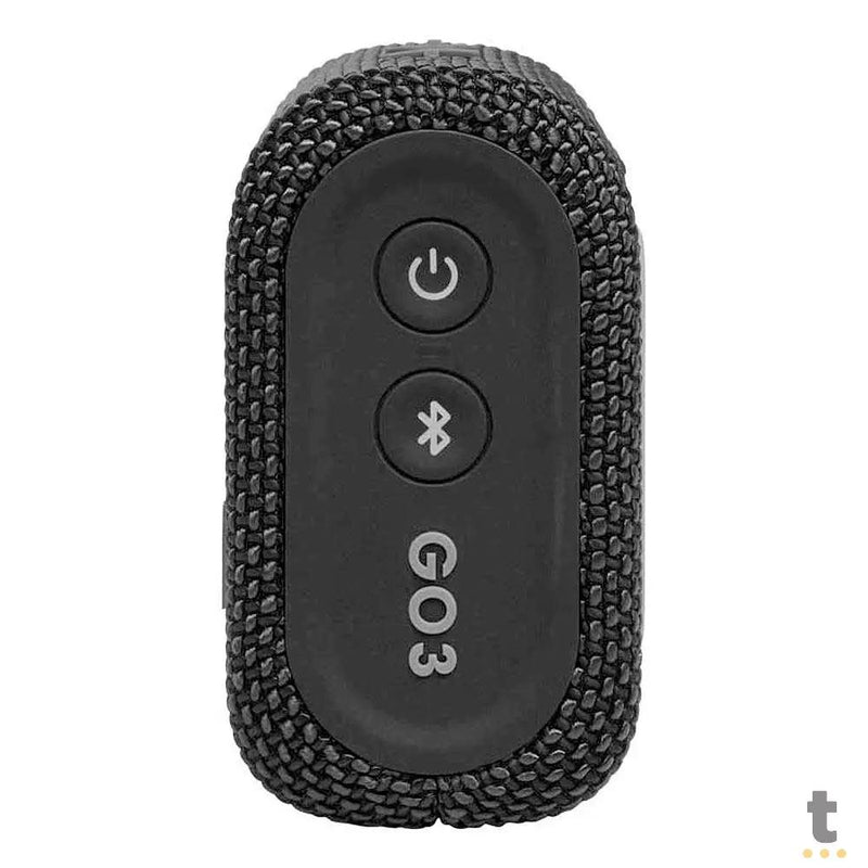Caixa de Som Portátil Bluetooth JBL GO3 4.2W Preta - JBLGO3BLK