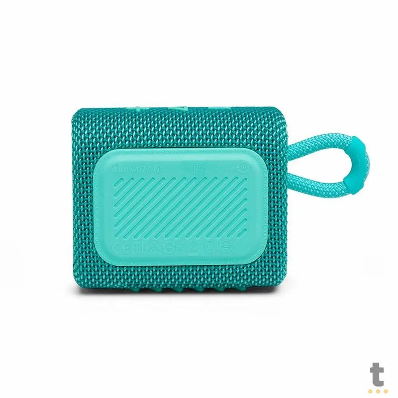 Caixa de Som Portátil Bluetooth JBL GO3 4.2W Verde Azulado
