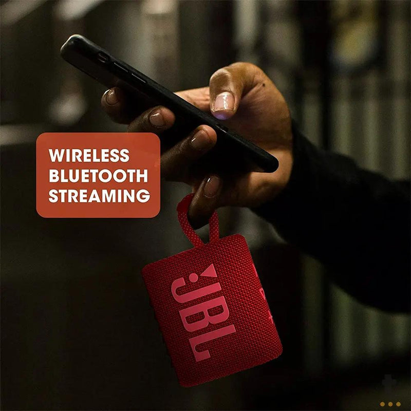 Caixa de Som Portátil Bluetooth JBL GO3 4.2W Vermelha