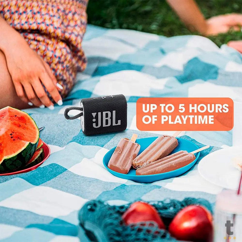 Caixa de Som Portátil Bluetooth JBL GO3 4.2W Vermelha