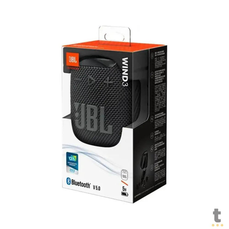 Caixa de Som Portátil Bluetooth JBL Wind 3 5W Preta - 28913718