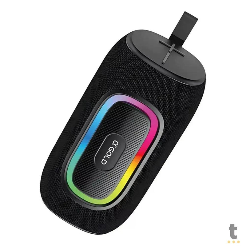 Caixa de Som Portátil Bluetooth aGold 20W IPX6  RGB - SM-10