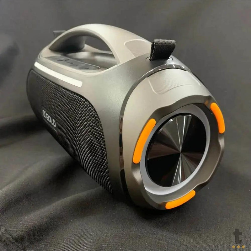 Caixa de Som Portátil Bluetooth aGold 60W IPX6 RGB - SM-30A