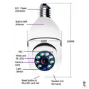 Câmera De Vigilância Ip Durawell Lampada HD Wi-fi Branca - 8177QJ