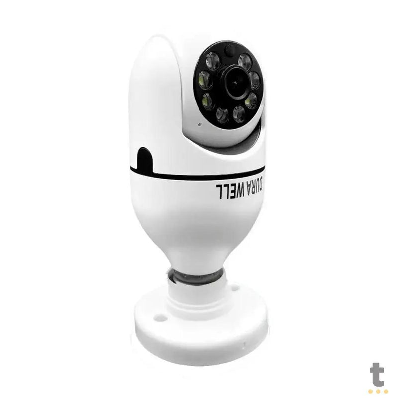 Câmera De Vigilância Ip Durawell Lampada HD Wi-fi Branca - 8177QJ