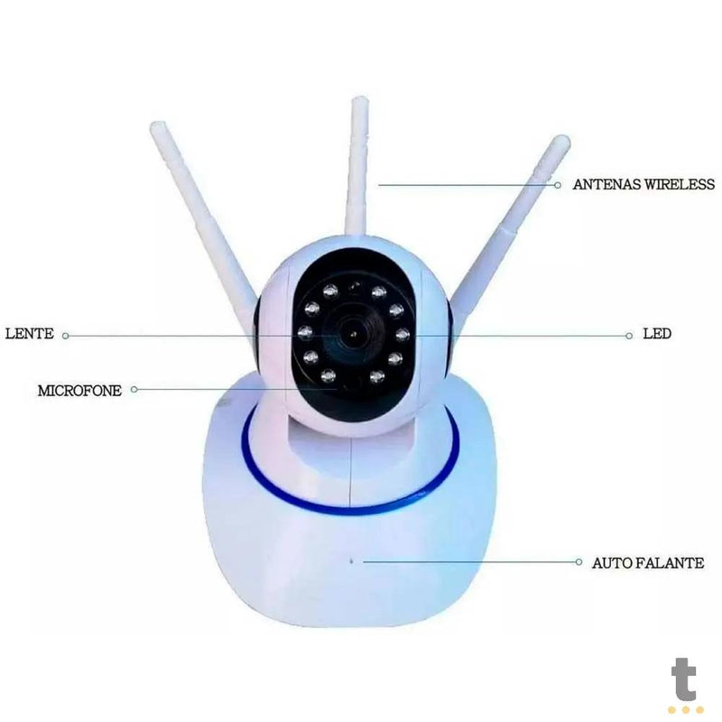 Câmera de Segurança Babá Eletrônica IP Camera Wifi Hd C/Audio - MO-04