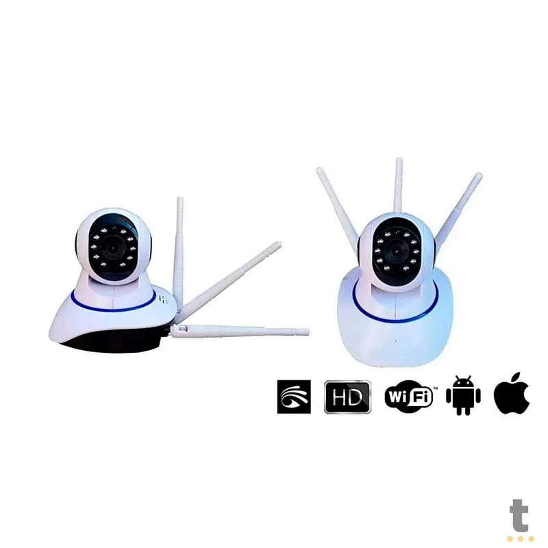 Câmera de Segurança Babá Eletrônica IP Camera Wifi Hd C/Audio - MO-04