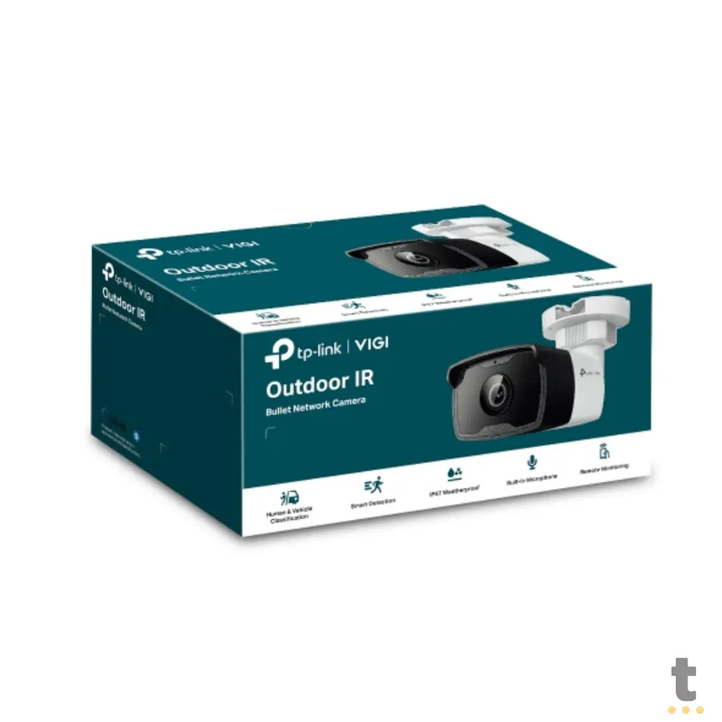 Camera de Segurança Bullet Tp-Link Vigi C330i 3mp Ip CFTV PoE C/ Detector Inteligente Branca - 243339