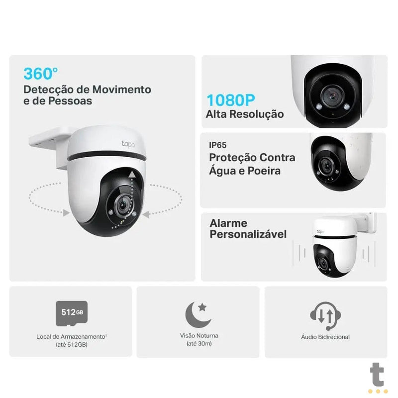 Camera de Segurança Externa Wi-fi Tp-Link Tapo Tc40 Full HD Branca - 281204