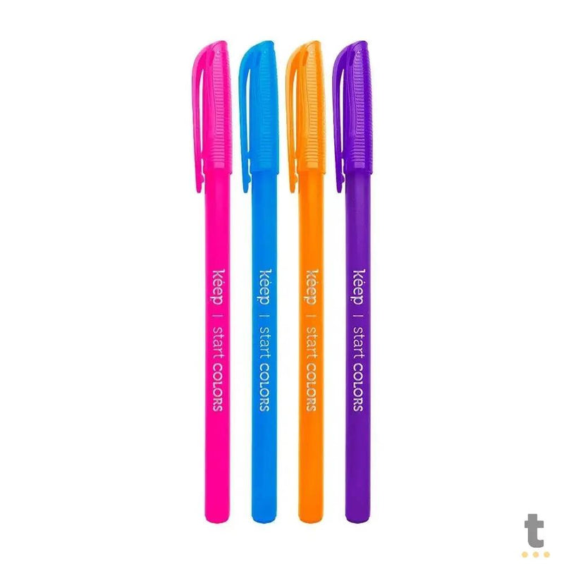 Caneta Esferográfica Keep Ponta Media 1.0mm Multi Cores - EI155