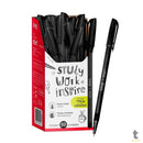 Caneta Esferográfica Ponta Média 1,0mm c/ 50 Unidades Preta Keep - EI093