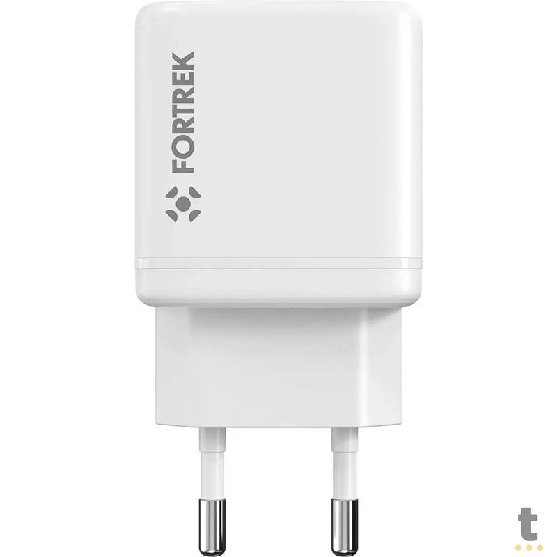 Carregador De Parede Dual Usb e Usb-C Fortrek FK 110B - 82661