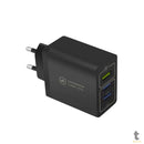 Carregador De Parede GShield Triplo USB Turbo 18W Preto S/ Cabo - NFQRZ4M4Y-IP