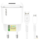 Carregador De Parede aGold C/ 2 Saídas USB 3.1a Branco - CA01