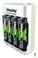 Carregador De Pilhas Maxday C/ 4 Pilhas AA Standard Charger