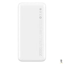 Carregador Portátil 20000mAh Fast Charge Power Bank Branco Xiaomi
