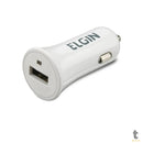 Carregador Veicular 12v Usb 5v 1A Elgin Branco - 27598