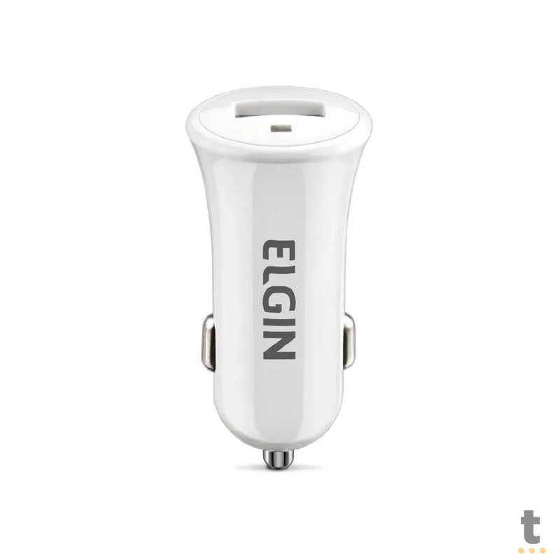 Carregador Veicular 12v Usb 5v 1A Elgin Branco - 27598