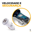 Carregador Veicular Flex 2 USB Branco GShield 5V 3.4A - GS-3238