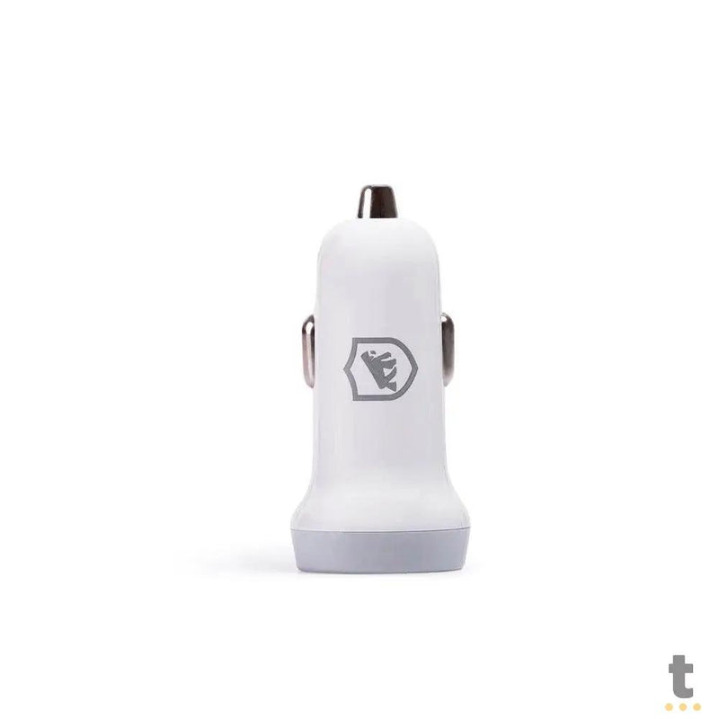 Carregador Veicular Flex 2 USB Branco GShield 5V 3.4A - GS-3238