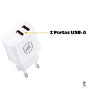 Carregador de Parede 2 Usb Flex GShield 12W - GS-3237