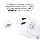 Carregador de Parede 2 Usb Flex GShield 12W - GS-3237