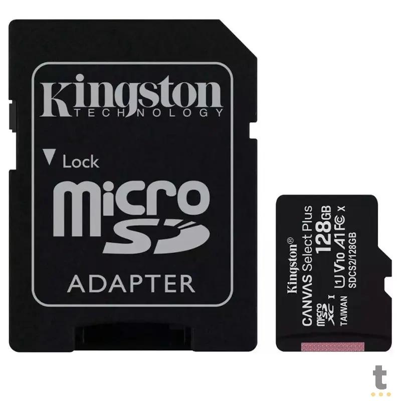 Cartão De Memória 128gb  Micro Sd Card Kingston Cl 10 - SDCS2/128GB